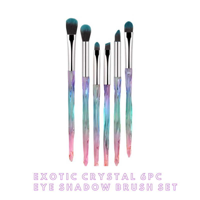 Exotic Crystal 6PC Eye shadow Brush Set