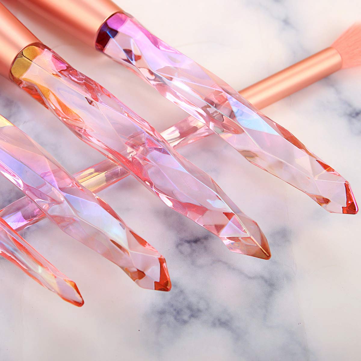 Rose' Crystal 10 PC Brush Set