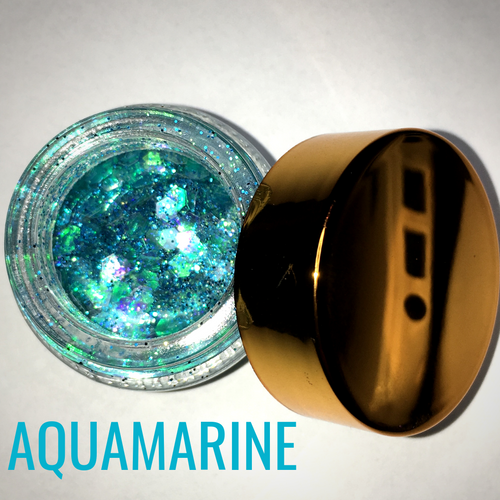 Luxe Glitter Pot- Aquamarine