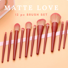 MATTE LOVE (RED) 11pc Brush Set