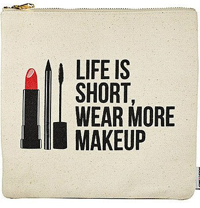 Beauty Quotes Large Cosmetics Clutch