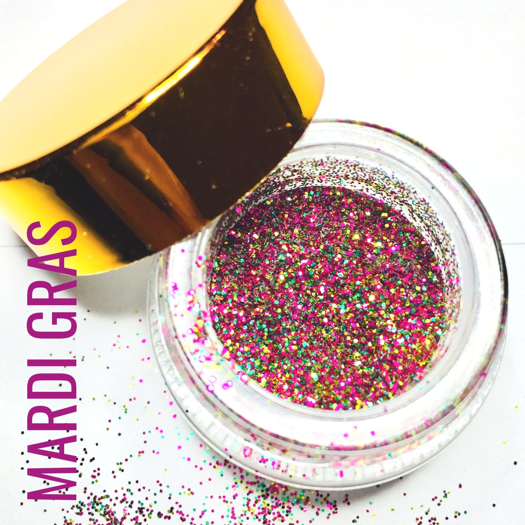 Luxe Glitter Pot-Mardi Gras