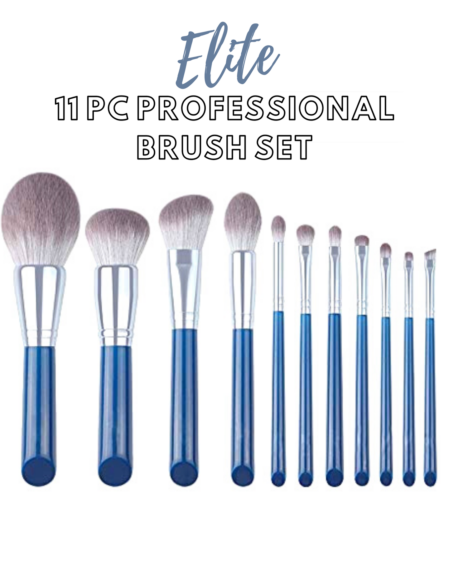 ELITE PROFESSIONAL 11PC BRUSH SET