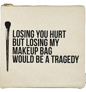 Beauty Quotes Large Cosmetics Clutch