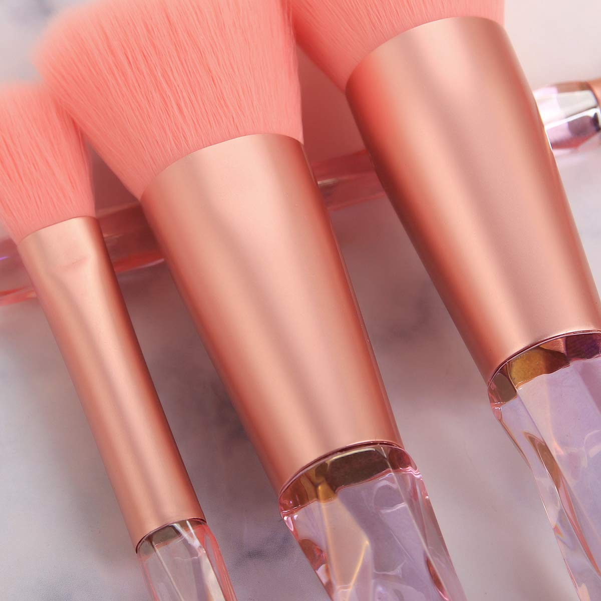 Rose' Crystal 10 PC Brush Set