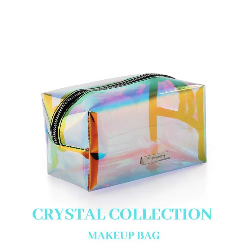 Exotic Crystal 10 PC Brush Set + Crystal Collection Makeup Bag